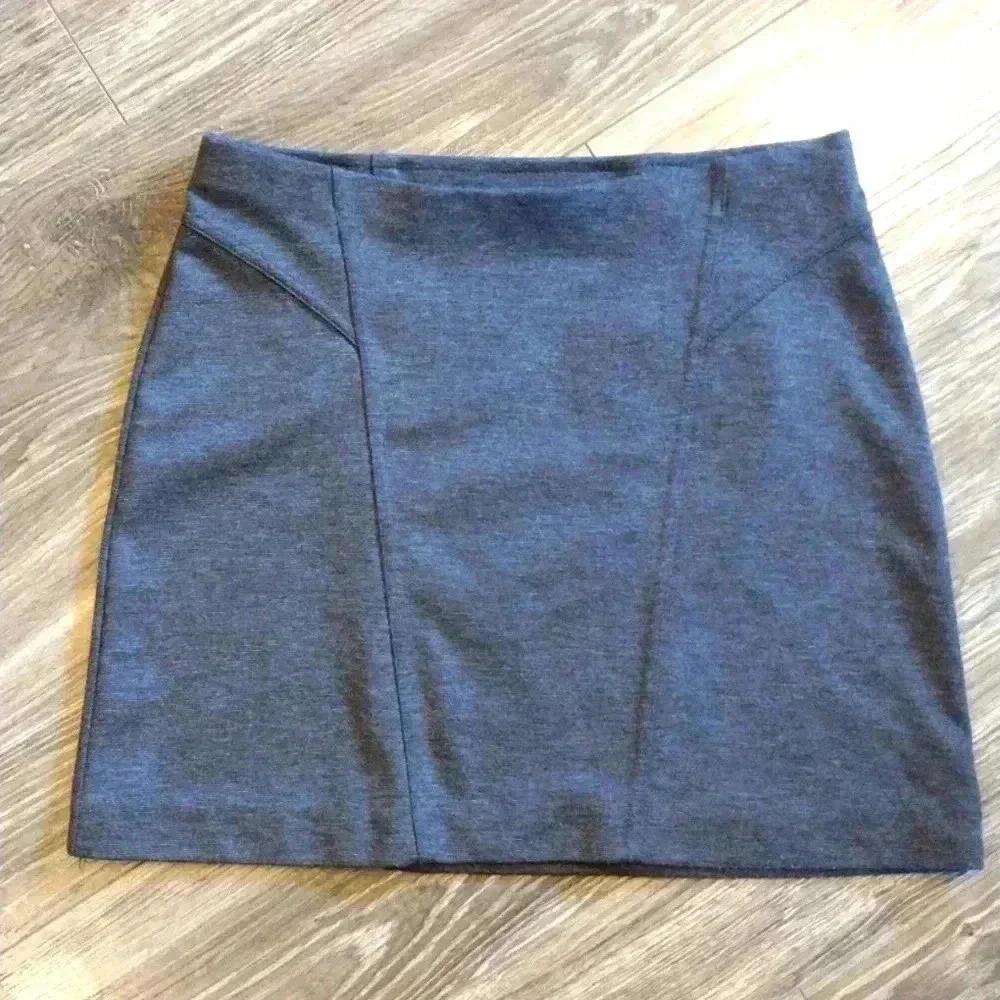 Express Elastic Gray Mini Skirt XS